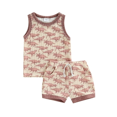 Bagilaanoe 2Pcs Newborn Baby Boy Short Pants Set Sleeveless Dinosaur Print Vest Tops + Shorts 3M 6M 9M 12M 18M Summer Casual Outfits
Bagilaanoe 2Pcs Newborn Baby Boy Short Pants Set Sleeveless Dinosaur Print Vest Tops + Shorts 3M 6M 9M 12M 18M Summer Casual Outfits