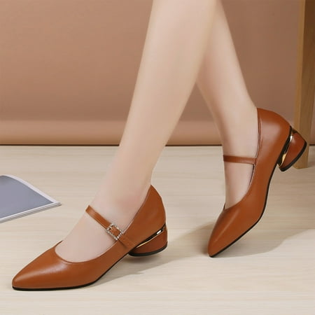 Casual Shoes Fashion Summer And Autumn Women Casual Shoes Pointed Toe Buckle Solid Color Low Heel Thick Heel
Casual Shoes Fashion Summer And Autumn Women Casual Shoes Pointed Toe Buckle Solid Color Low Heel Thick Heel