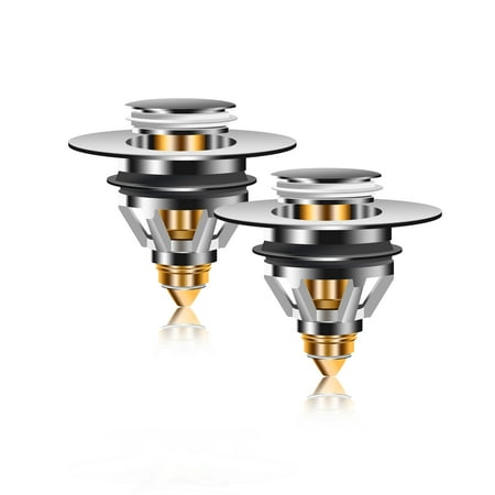 WeGuard Hair Catcher Stainless Steel Bullet Core Push Type Sink Drain for Bathtub Wash Basin Bounce Drain Filter for 1.34~1.58 Drain Holes
WeGuard Hair Catcher Stainless Steel Bullet Core Push Type Sink Drain for Bathtub Wash Basin Bounce Drain Filter for 1.34~1.58 Drain Holes