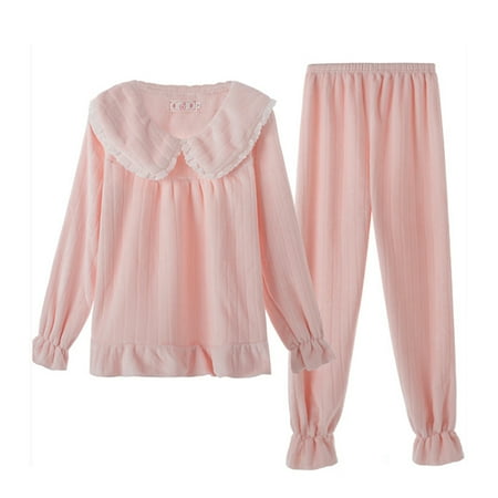 Women s Pajamas Set Fashion Fleece Long Sleeve Sleepwear Casual Warming Nightgown for Autumn Winter New
Women s Pajamas Set Fashion Fleece Long Sleeve Sleepwear Casual Warming Nightgown for Autumn Winter New