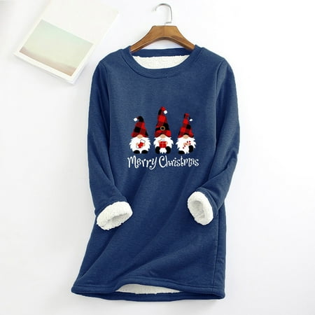 Womens Christmas Tops Round Neck Loungewear Nightgowns Long Sleeve Christmas Print Fall Fleece Tops Womens Clothes
Womens Christmas Tops Round Neck Loungewear Nightgowns Long Sleeve Christmas Print Fall Fleece Tops Womens Clothes