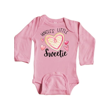 Inktastic Uncle s Little Sweetie with Pink Heart Cookie Gift Baby Boy or Baby Girl Long Sleeve Bodysuit
Inktastic Uncle s Little Sweetie with Pink Heart Cookie Gift Baby Boy or Baby Girl Long Sleeve Bodysuit