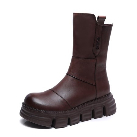 Women‘s Platform Solid Color Ankle Boots Non-slip Round Toe Side Zipper Shoes Casual Combat Boots
Women‘s Platform Solid Color Ankle Boots Non-slip Round Toe Side Zipper Shoes Casual Combat Boots
