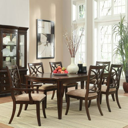Homelegance Keegan 7-Piece Expandable Dining Table Set - Cherry