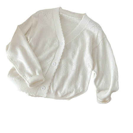 Avrntaa Toddler Girls Cardigan Sweaters - Long Sleeve Knit Pullover Tops V Neck Button Sweater Clearance Toddler White Sweater Size 2T
Avrntaa Toddler Girls Cardigan Sweaters - Long Sleeve Knit Pullover Tops V Neck Button Sweater Clearance Toddler White Sweater Size 2T