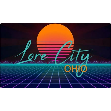 Lore City Ohio 4 X 2.25-Inch Fridge Magnet Retro Neon Design