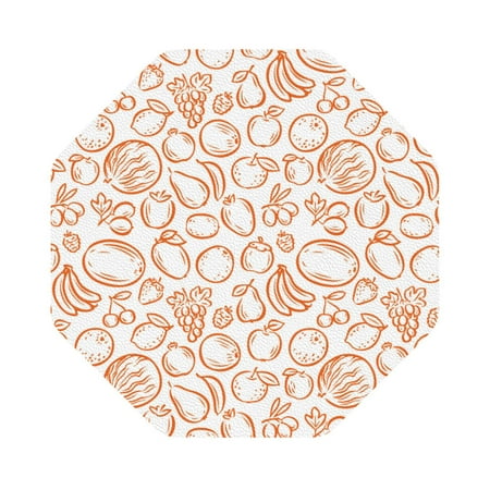 Coaee Simple Fruit Print Leather Coasters Set of 6 Non-Slip Washable Cup Coasters for Home Office Bar Octagon
Coaee Simple Fruit Print Leather Coasters Set of 6 Non-Slip Washable Cup Coasters for Home Office Bar Octagon