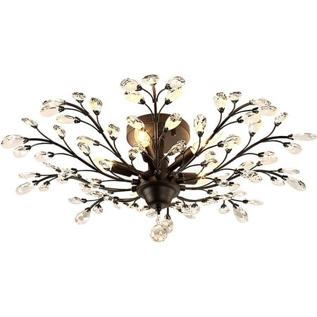 Fetcoi Crystal Modern Ceiling Light Metal Branches Ceiling Light for Living Room Bedroom
Fetcoi Crystal Modern Ceiling Light Metal Branches Ceiling Light for Living Room Bedroom