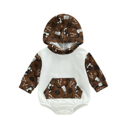 Musuos Infant Baby Spring Autumn Jumpsuit Cartoon Pattern Cow Head Print Long Sleeve Hood Romper with Front Pocket
Musuos Infant Baby Spring Autumn Jumpsuit Cartoon Pattern Cow Head Print Long Sleeve Hood Romper with Front Pocket