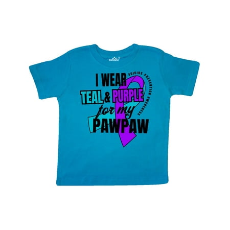 Inktastic Suicide Prevention I Wear Teal and Purple for My Pawpaw Gift Toddler Boy or Toddler Girl T-Shirt
Inktastic Suicide Prevention I Wear Teal and Purple for My Pawpaw Gift Toddler Boy or Toddler Girl T-Shirt