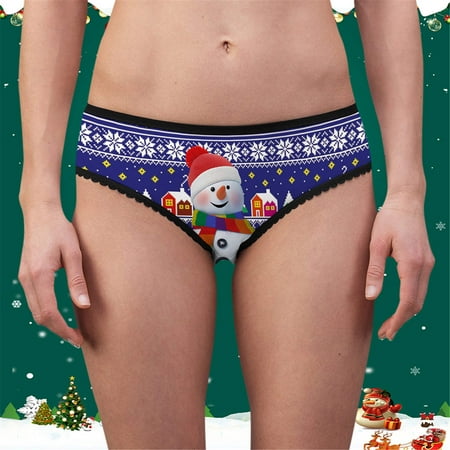 Knosfe Stretch Christmas Underwear for Women Print Panties Women s Low Waisted Breathable Briefs
Knosfe Stretch Christmas Underwear for Women Print Panties Women s Low Waisted Breathable Briefs