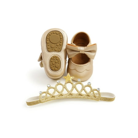 Woobling Toddler Boys Girls Shoes Round Toe Mary Jane Flats Soft Sole Loafers Party Casual Shoe PU Moccasin Bow Lightweight Gold 2piece Set 5C
Woobling Toddler Boys Girls Shoes Round Toe Mary Jane Flats Soft Sole Loafers Party Casual Shoe PU Moccasin Bow Lightweight Gold 2piece Set 5C