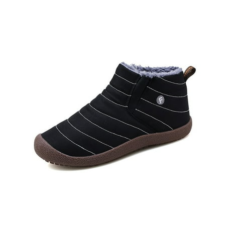 Gomelly Womens Mens Winter Shoe Plush Lined Pedal Boot Slip On Snow Boots Fashion Ankle Booties Walking Outdoor Warm Shoes Black 5.5
Gomelly Womens Mens Winter Shoe Plush Lined Pedal Boot Slip On Snow Boots Fashion Ankle Booties Walking Outdoor Warm Shoes Black 5.5