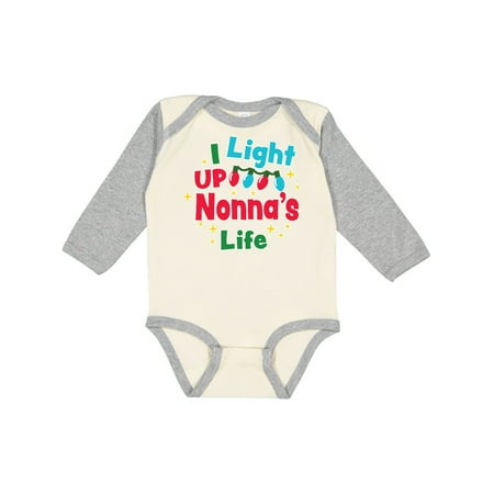 Inktastic Christmas I Light Up Nonna s Life Gift Baby Boy or Baby Girl Long Sleeve Bodysuit
Inktastic Christmas I Light Up Nonna s Life Gift Baby Boy or Baby Girl Long Sleeve Bodysuit