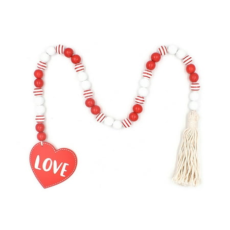 Sweet Valentine s Day Cotton Rope Tassel Beads Creative Colorful Wood Beads DIY Decorative Pendant
Sweet Valentine s Day Cotton Rope Tassel Beads Creative Colorful Wood Beads DIY Decorative Pendant