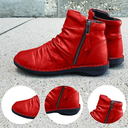 Doublelift Contemporary Popular Winter and Autumn Boots Womens Short Boots Zipper Wrinkle Ankle Platform Shoes
Doublelift Contemporary Popular Winter and Autumn Boots Womens Short Boots Zipper Wrinkle Ankle Platform Shoes
