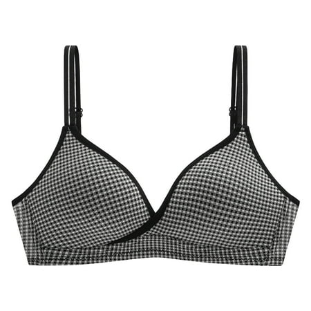 Frehsky bras for women Women Simple Lattice Plaid Adjustable Shoulder Strap Underwire Underwear Bra bras for women no underwire Black
Frehsky bras for women Women Simple Lattice Plaid Adjustable Shoulder Strap Underwire Underwear Bra bras for women no underwire Black