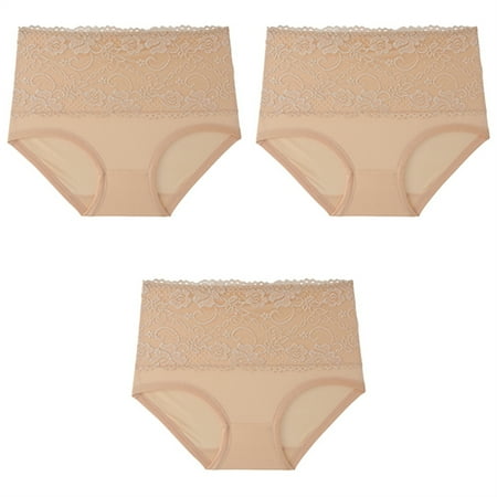 3 Pack Women Lace Panties Underwear High Waist Seamless Breathable Briefs Underwear Full Coverage Briefs Plus Size
3 Pack Women Lace Panties Underwear High Waist Seamless Breathable Briefs Underwear Full Coverage Briefs Plus Size