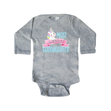 Inktastic Most Magical Goddaughter- cute unicorn Gift Baby Girl Long Sleeve Bodysuit
Inktastic Most Magical Goddaughter- cute unicorn Gift Baby Girl Long Sleeve Bodysuit