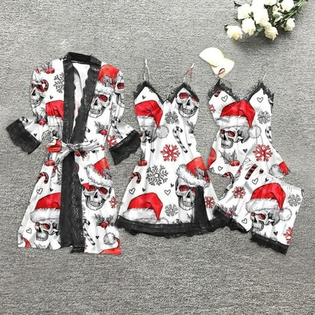 Honeeladyy Lingerie Women Christmas Silk Lace Robe Dress Babydoll Sleepwear Nightdress Pajamas Set sexy lingerie for women
Honeeladyy Lingerie Women Christmas Silk Lace Robe Dress Babydoll Sleepwear Nightdress Pajamas Set sexy lingerie for women