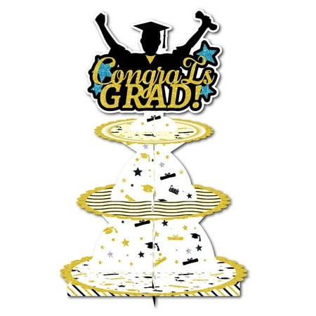 Lomubue 1 Set Graduation Cake Stands Eco-friendly Eye-catching Shining Star Printing Festive Lightweight Decorative Paper Cake Multi-tier Display Stands Party Supplies
Lomubue 1 Set Graduation Cake Stands Eco-friendly Eye-catching Shining Star Printing Festive Lightweight Decorative Paper Cake Multi-tier Display Stands Party Supplies