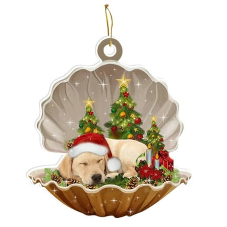 Lomubue 2PCS 8cm Puppy Pendant Cute Dog Sleeping in Clam-shell Flat Animal Model Ornament Acrylic Mini Christmas Tree Hanging Animal Model Decoration Christmas Gift
Lomubue 2PCS 8cm Puppy Pendant Cute Dog Sleeping in Clam-shell Flat Animal Model Ornament Acrylic Mini Christmas Tree Hanging Animal Model Decoration Christmas Gift