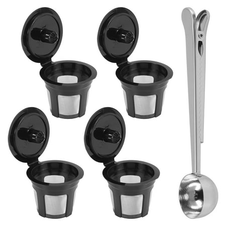 CIQKKGG 5 Pcs K Cups Clip Spoon Set Refillable Coffee Filters for Universal Reusable Coffee Pods Coffee Scoop Funnel
CIQKKGG 5 Pcs K Cups Clip Spoon Set Refillable Coffee Filters for Universal Reusable Coffee Pods Coffee Scoop Funnel