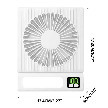 Kafsov Mini Portable Desk Fan 5-Speed Adjustable 2000mAh Battery Type-C Charging Atmospheric Light for Office Home Use White
Kafsov Mini Portable Desk Fan 5-Speed Adjustable 2000mAh Battery Type-C Charging Atmospheric Light for Office Home Use White