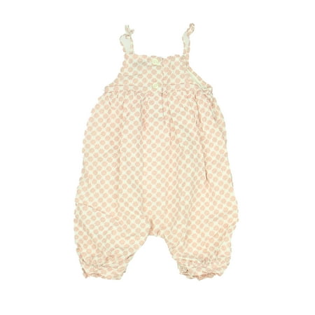 Pre-owned Gap Girls Pink | White Romper size: 3-6 Months