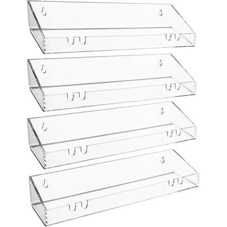 4 Pack Acrylic Floating Shelves 15 L x 4 W Clear Bathroom Wall Shelf Bookshelves Invisible Display for Office Bedroom Hanging Slots for Bath Sponge & Others Items Free Screws & Drill Bit
4 Pack Acrylic Floating Shelves 15 L x 4 W Clear Bathroom Wall Shelf Bookshelves Invisible Display for Office Bedroom Hanging Slots for Bath Sponge & Others Items Free Screws & Drill Bit