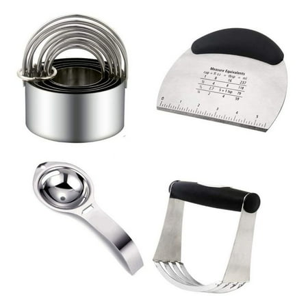 Kitchen Stainless Steel Cookie Cutters Pastry Dough Scraper Set Baking Cooking Tools
Kitchen Stainless Steel Cookie Cutters Pastry Dough Scraper Set Baking Cooking Tools