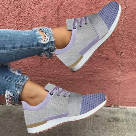 HIBRO Summer Women Ladies Wedge Sneakers Casual Shoes Glitter Lace Up Walking Shoes
HIBRO Summer Women Ladies Wedge Sneakers Casual Shoes Glitter Lace Up Walking Shoes