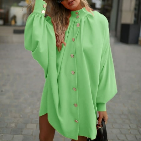 Outfmvch Womens Long Sleeve Button Up Elegant Solid Color Single Breasted Casual Loose Long Sleeve Dress Maternity Dress for Women
Outfmvch Womens Long Sleeve Button Up Elegant Solid Color Single Breasted Casual Loose Long Sleeve Dress Maternity Dress for Women