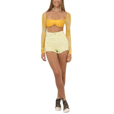 Eyicmarn Women Long Sleeve Crop Top Square Neck Cropped Shirt Top Blouse Sexy Low Cut Bustier Top Fashion Streetwear
Eyicmarn Women Long Sleeve Crop Top Square Neck Cropped Shirt Top Blouse Sexy Low Cut Bustier Top Fashion Streetwear
