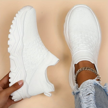 Lightweight Comfort Women s Knit Sneakers - All-Season Slip-On Casual Shoes With A Classic Low Top Design
Lightweight Comfort Women s Knit Sneakers - All-Season Slip-On Casual Shoes With A Classic Low Top Design