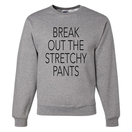 Custom Party Shop Men's Break Out The Stretchy Pants Thanksgiving Sweatshirt - Small
