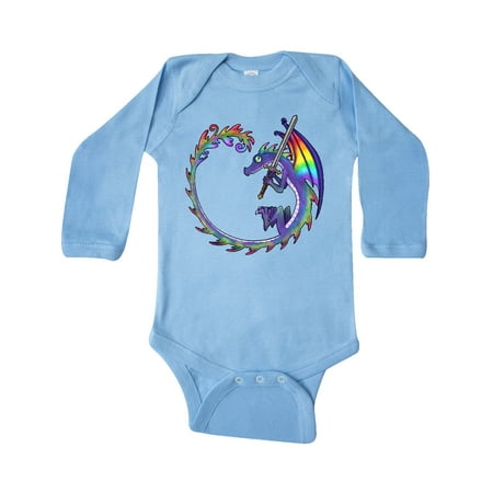 Inktastic Rainbow Dragon with Sword Gift Baby Boy or Baby Girl Long Sleeve Bodysuit
Inktastic Rainbow Dragon with Sword Gift Baby Boy or Baby Girl Long Sleeve Bodysuit