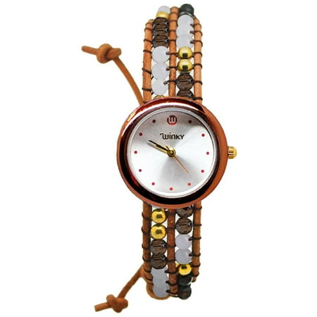 Winky Designs Classic Wrap Watch, Pina Colada