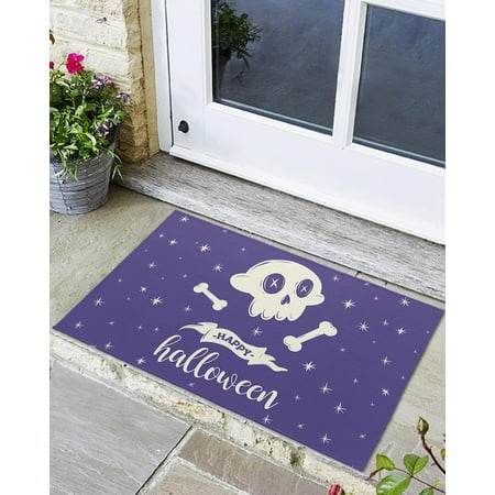 Indoor Outdoor Mats Halloween Skull Purple Door Mat Non-Slip Absorbent Resist Dirt Entrance Mat Washable Welcome Mats for Entryway Low-Profile Floor Mats
Indoor Outdoor Mats Halloween Skull Purple Door Mat Non-Slip Absorbent Resist Dirt Entrance Mat Washable Welcome Mats for Entryway Low-Profile Floor Mats