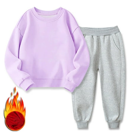 Hbdhejl Outfit Set For Boys Girls Toddler Kids Clothes Unisex Solid Color Sweatsuit Long Sleeve Warm Fleece Pullover Tops Pants Set Outfits Purple 4-5 Years
Hbdhejl Outfit Set For Boys Girls Toddler Kids Clothes Unisex Solid Color Sweatsuit Long Sleeve Warm Fleece Pullover Tops Pants Set Outfits Purple 4-5 Years