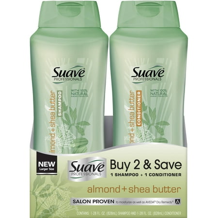 Suave Professionals Almond and Shea Butter Shampoo and 