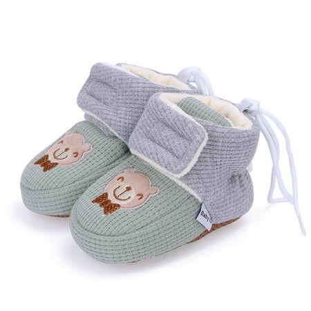 Quealent Baby Booties Boy Newborn Baby Cotton Booties Non-Slip Sole for Toddler Boys Girls Infant Winter Warm Fleece Cozy Socks Shoes Gray One Size
Quealent Baby Booties Boy Newborn Baby Cotton Booties Non-Slip Sole for Toddler Boys Girls Infant Winter Warm Fleece Cozy Socks Shoes Gray One Size