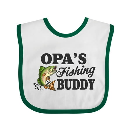Inktastic Opa s Fishing Buddy Gift Baby Boy Bib