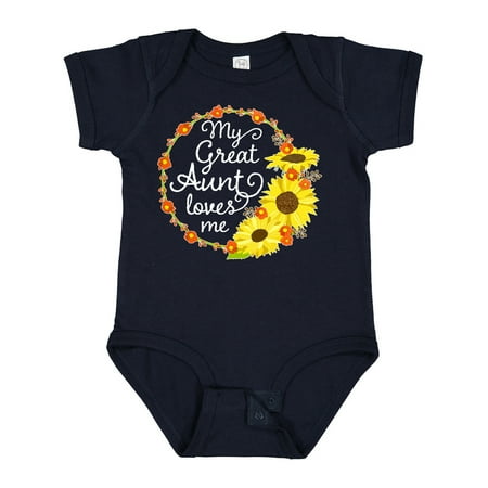 Inktastic My Great Aunt Loves Me with Sunflower Wreath Gift Baby Boy or Baby Girl Bodysuit
Inktastic My Great Aunt Loves Me with Sunflower Wreath Gift Baby Boy or Baby Girl Bodysuit