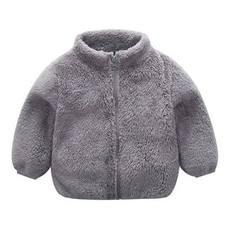 Toddler Baby Plush Coat Long Sleeve Solid Color Zipper Closure Thick Warm Outwear Jacket
Toddler Baby Plush Coat Long Sleeve Solid Color Zipper Closure Thick Warm Outwear Jacket