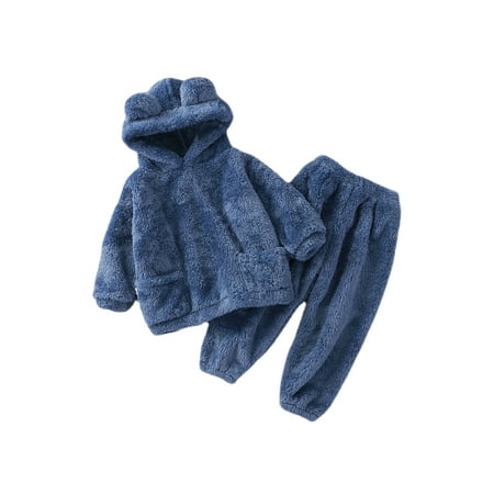 Glookwis Toddler Tops + Pants Cute Ears Hooded Pant Set Solid Color 2Pcs Outfit Suit Photograph Elastic Waist Long Sleeve Blue 90cm
Glookwis Toddler Tops + Pants Cute Ears Hooded Pant Set Solid Color 2Pcs Outfit Suit Photograph Elastic Waist Long Sleeve Blue 90cm