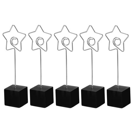 Uxcell Resin Cube Base Picture Card Holder 5 Pack Star Shape Table Stand Holder for Party Displaying Black
Uxcell Resin Cube Base Picture Card Holder 5 Pack Star Shape Table Stand Holder for Party Displaying Black