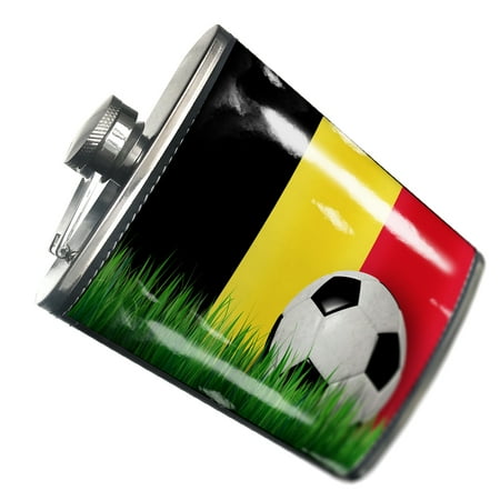 NEONBLOND Flask Soccer Team Flag Belgium