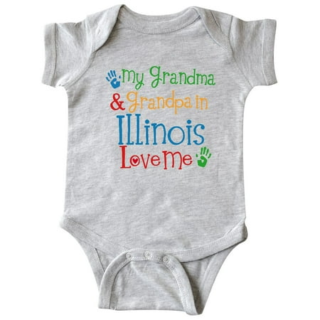 Inktastic Illinois Grandma Grandpa Loves Me Gift Baby Boy or Baby Girl Bodysuit
Inktastic Illinois Grandma Grandpa Loves Me Gift Baby Boy or Baby Girl Bodysuit