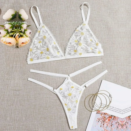 UoCefik Women Sexy Cutout Bra and Panty Set Floral Lingerie Set Plus Size Mesh Underwire
UoCefik Women Sexy Cutout Bra and Panty Set Floral Lingerie Set Plus Size Mesh Underwire